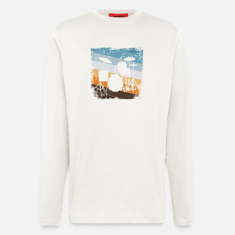Drummers - Longsleeve - made by SPREAD  - OFF WHITE