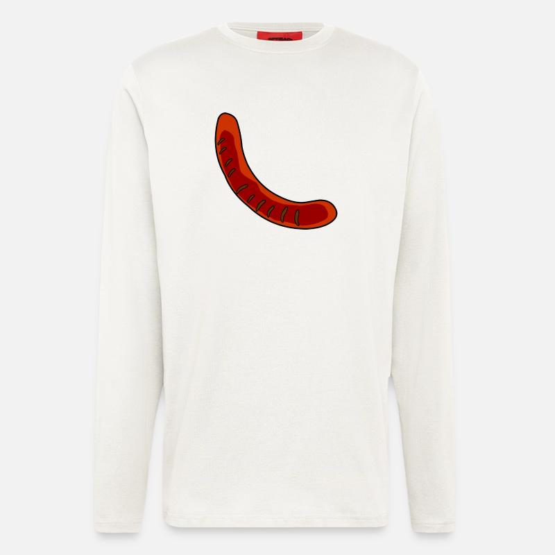 Wurst oder Bratwurst - Langarmshirt - made by SPREAD  - OFF WHITE