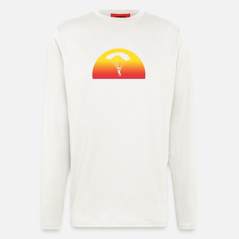 Adventurous Skydive Sunset - Longsleeve - made by SPREAD  - OFF WHITE