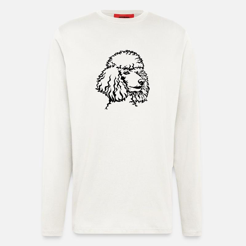 Pudel Kopf - Langarmshirt - made by SPREAD  - OFF WHITE