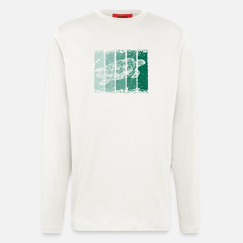 Schildkröte - Langarmshirt - made by SPREAD  - OFF WHITE