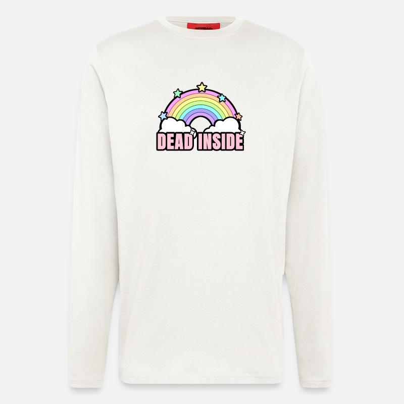Dead Inside Rainbow - Longsleeve - made by SPREAD  - OFF WHITE