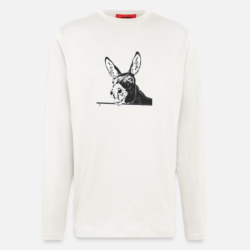 Esel - Langarmshirt - made by SPREAD  - OFF WHITE