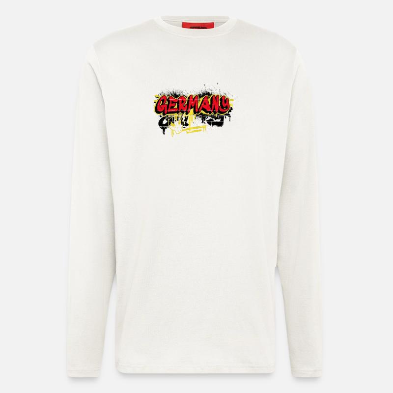 Germany Graffiti Flags Design - Longsleeve - made by SPREAD  - OFF WHITE