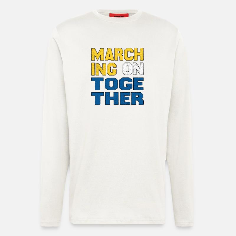 Gemeinsam weitermarschieren - Langarmshirt - made by SPREAD  - OFF WHITE