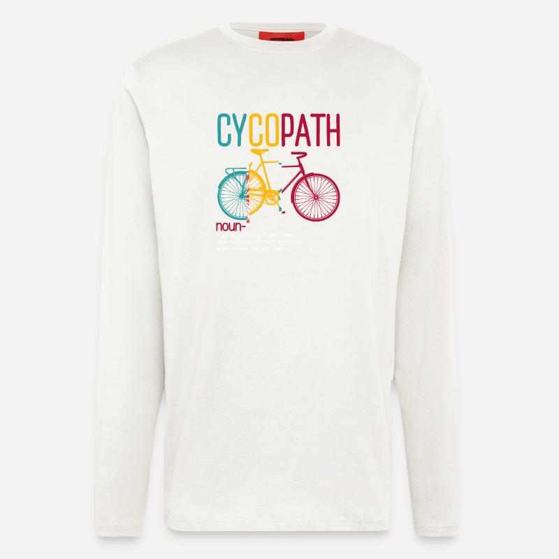 Cyclopath: Free-Ride Bicycle Artwork - Longsleeve - made by SPREAD  - OFF WHITE