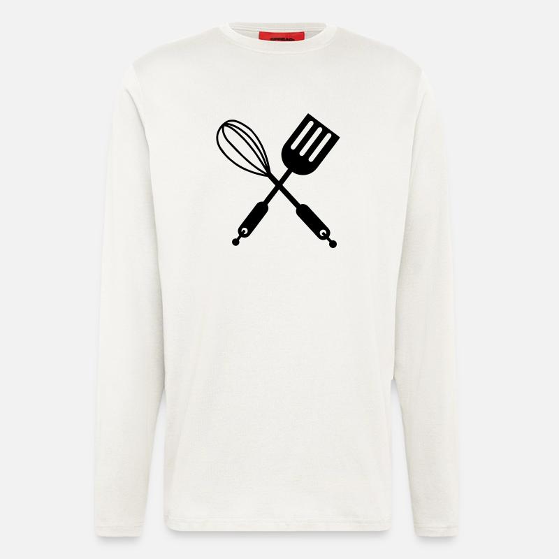 Kitchen utensils - Longsleeve - made by SPREAD  - OFF WHITE
