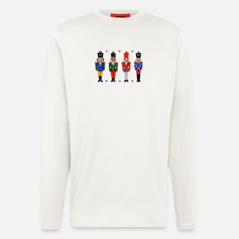 FOUR FUNNY NUTCRACKERS - Longsleeve - made by SPREAD  - OFF WHITE