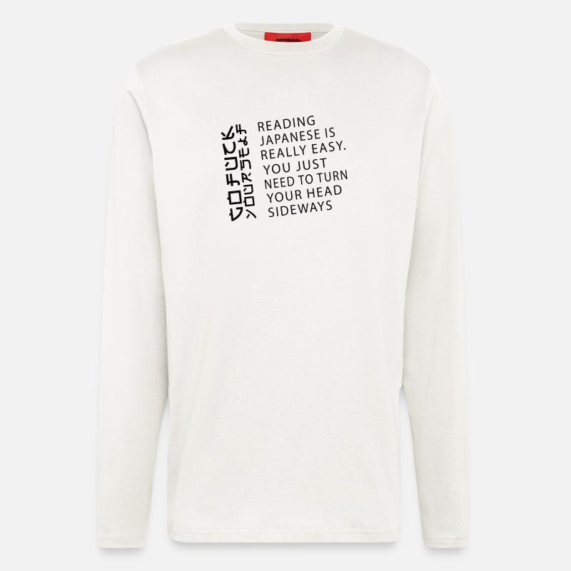 Japan Japanese go fuck yourself - Longsleeve - made by SPREAD  - OFF WHITE