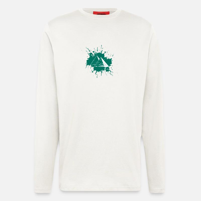 Splash Pyramiden - Langarmshirt - made by SPREAD  - OFF WHITE