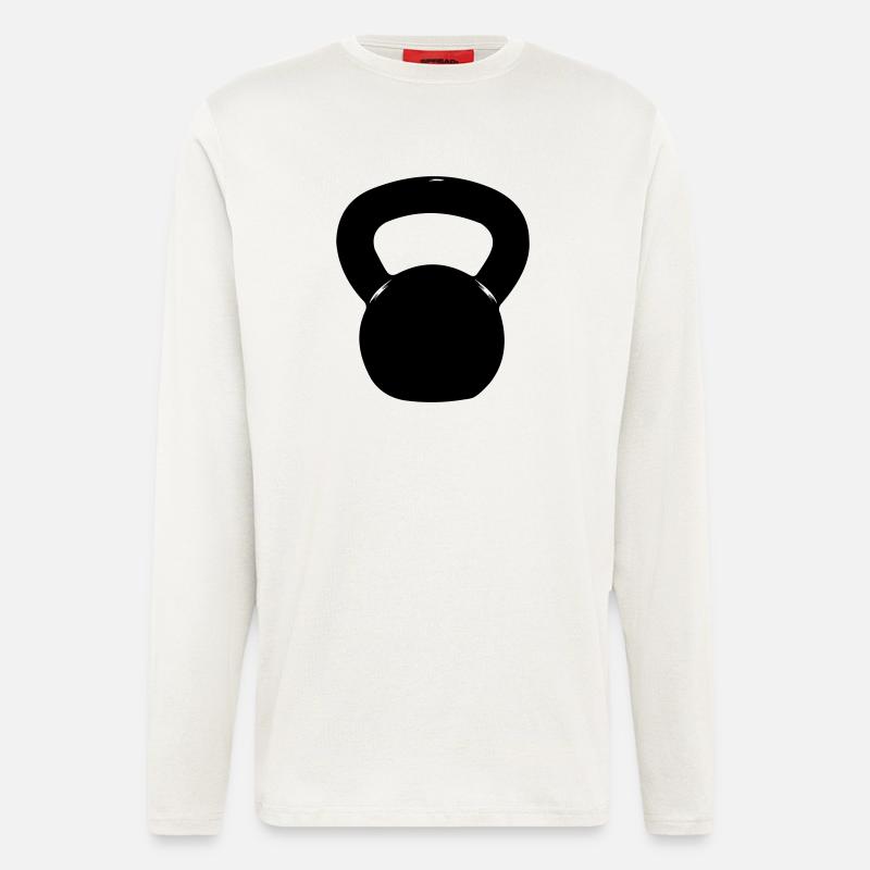 Kettlebell - Langarmshirt - made by SPREAD  - OFF WHITE