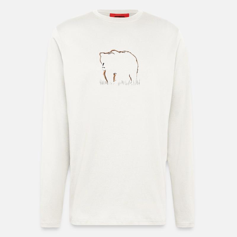 Bär - Langarmshirt - made by SPREAD  - OFF WHITE