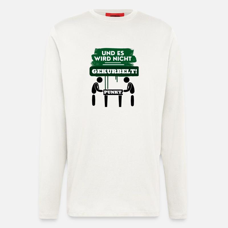 Und es wird nicht gekurbelt Punkt - Langarmshirt - made by SPREAD  - OFF WHITE
