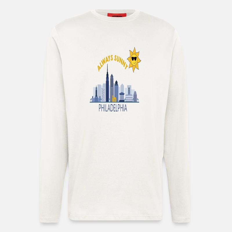 Philly Skyline Immer Sonnig - Langarmshirt - made by SPREAD  - OFF WHITE
