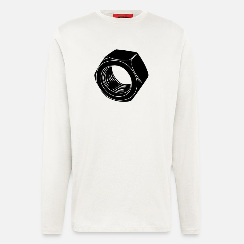 Mutter für Schraube - Langarmshirt - made by SPREAD  - OFF WHITE