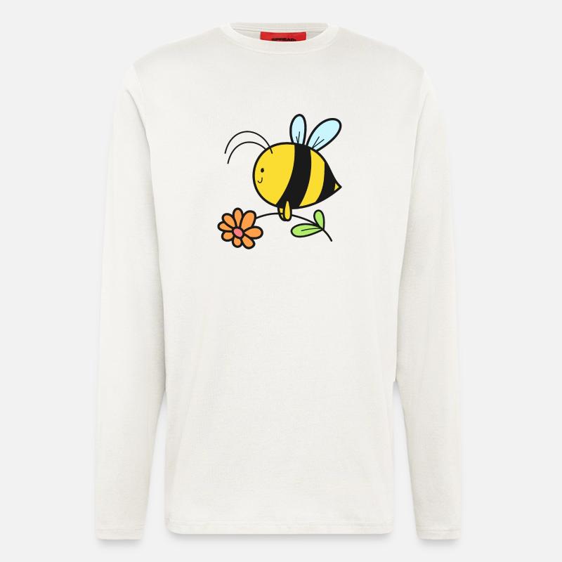 Biene Bienen - Langarmshirt - made by SPREAD  - OFF WHITE
