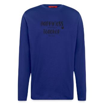 Enseignant Merci Cadeau de fin d’études Bonheur - Manches longues bio décontracté fabriqué en UE - OFF WHITE - Devant