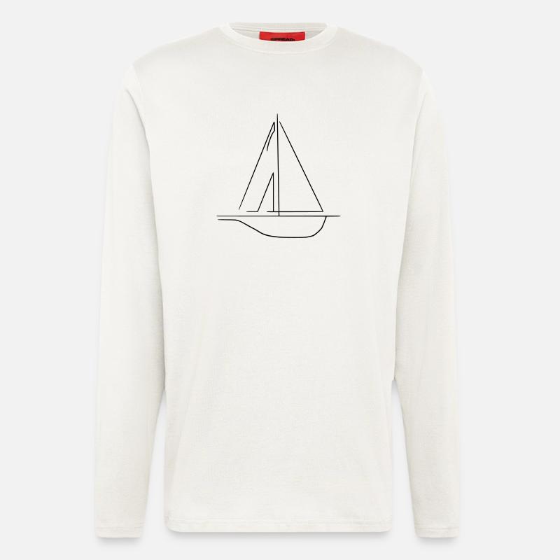 Segelschiff - Langarmshirt - made by SPREAD  - OFF WHITE