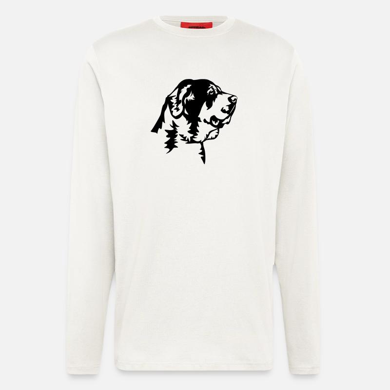 Mastin Espanol Head - Longsleeve - made by SPREAD  - OFF WHITE