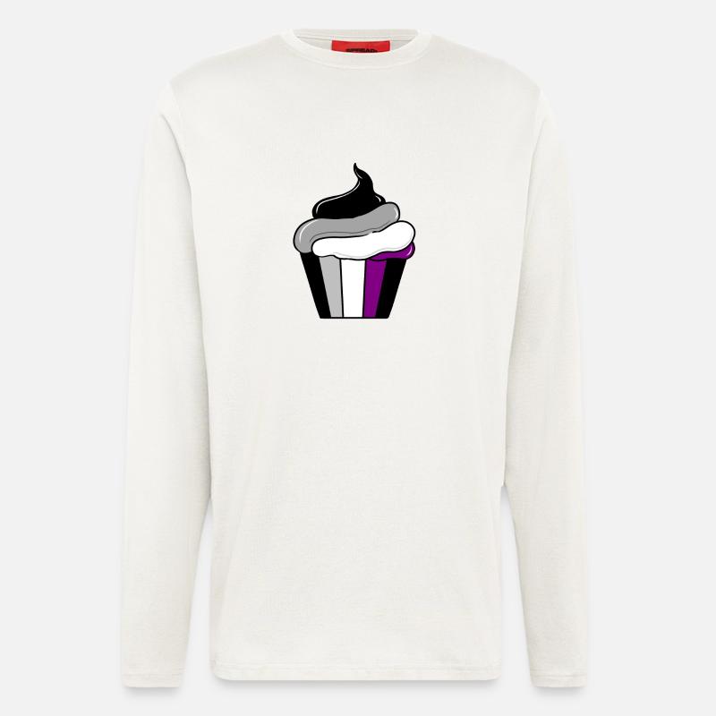 Ace Pride Cupcake - Langarmshirt - made by SPREAD  - OFF WHITE