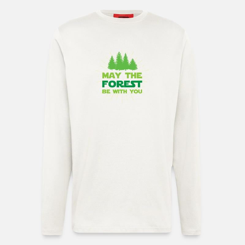 Möge der Wald mit dir sein - Langarmshirt - made by SPREAD  - OFF WHITE
