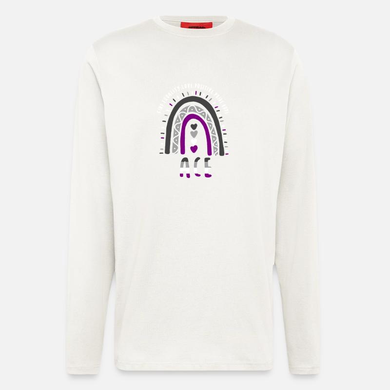 Ace Pride Boho Rainbow - Longsleeve - made by SPREAD - OFF WHITE