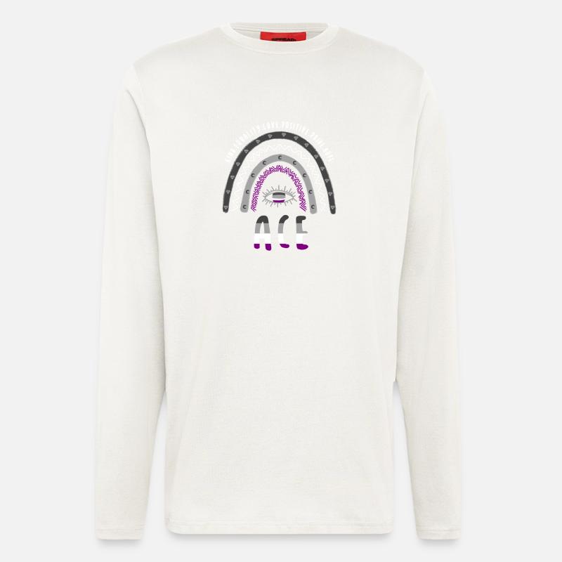 Boho Rainbow Ace Pride - Longsleeve - made by SPREAD - OFF WHITE