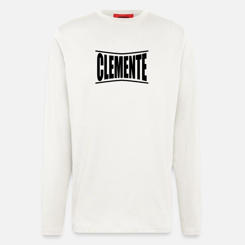 Clemente T-Shirt Geschenkidee - Langarmshirt - made by SPREAD  - OFF WHITE