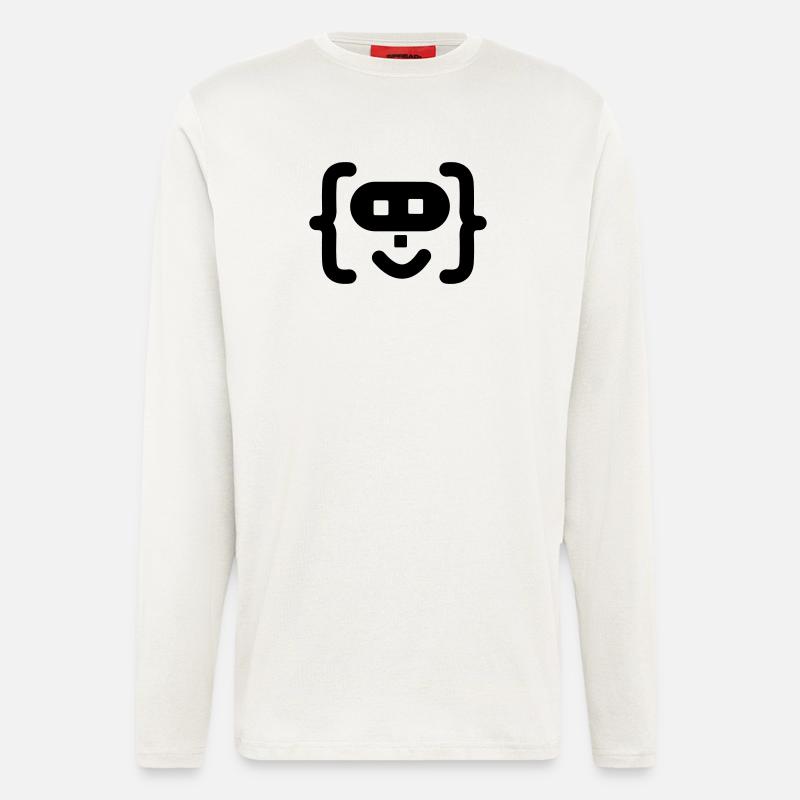 Hacker programmer code logo - Longsleeve - made by SPREAD  - OFF WHITE