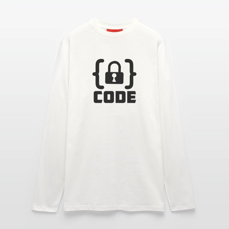 Code mit Sperrprogrammierer Langarmshirt - made by SPREAD 