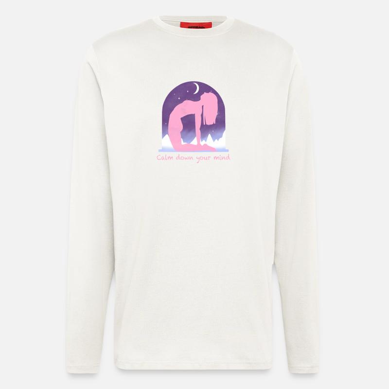 Moonlit Night Rest Pose - Longsleeve - made by SPREAD  - OFF WHITE