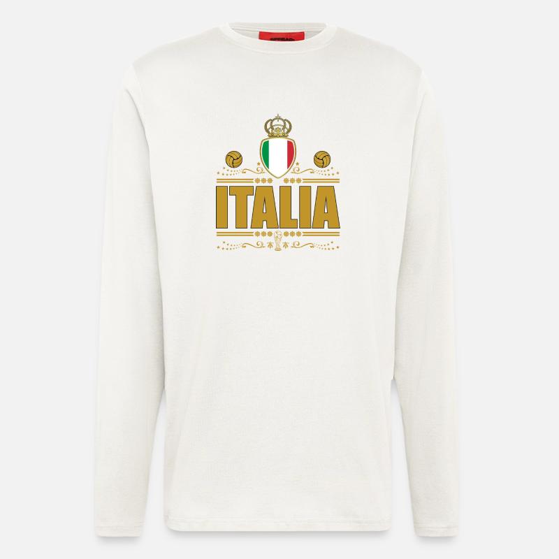 ITALIA CALCIO GOLD VIGNETTE - Langarmshirt - made by SPREAD  - OFF WHITE