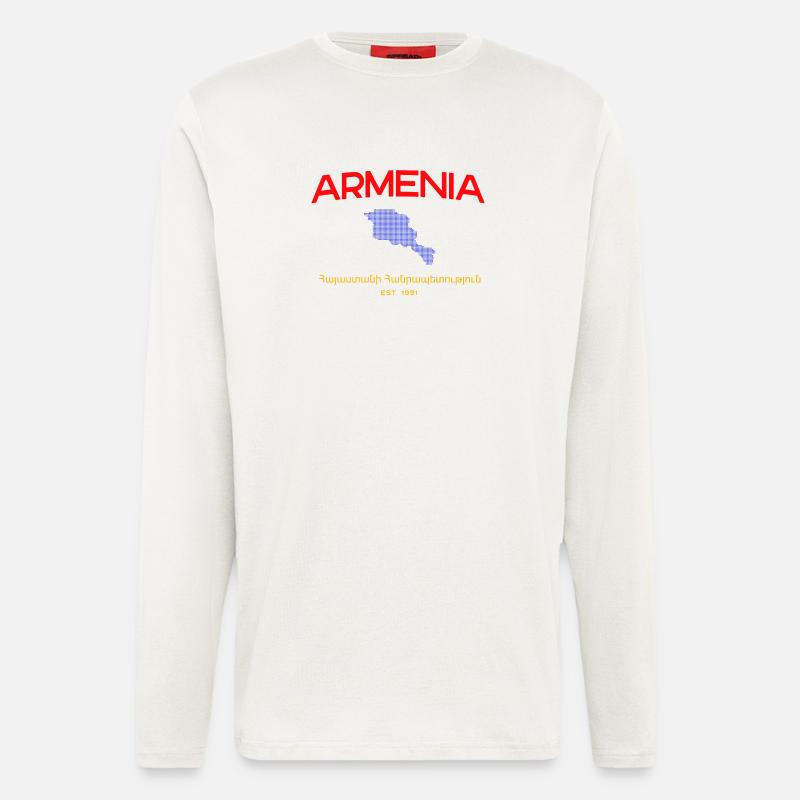 Armenia Map Script Emblem - Longsleeve - made by SPREAD  - OFF WHITE