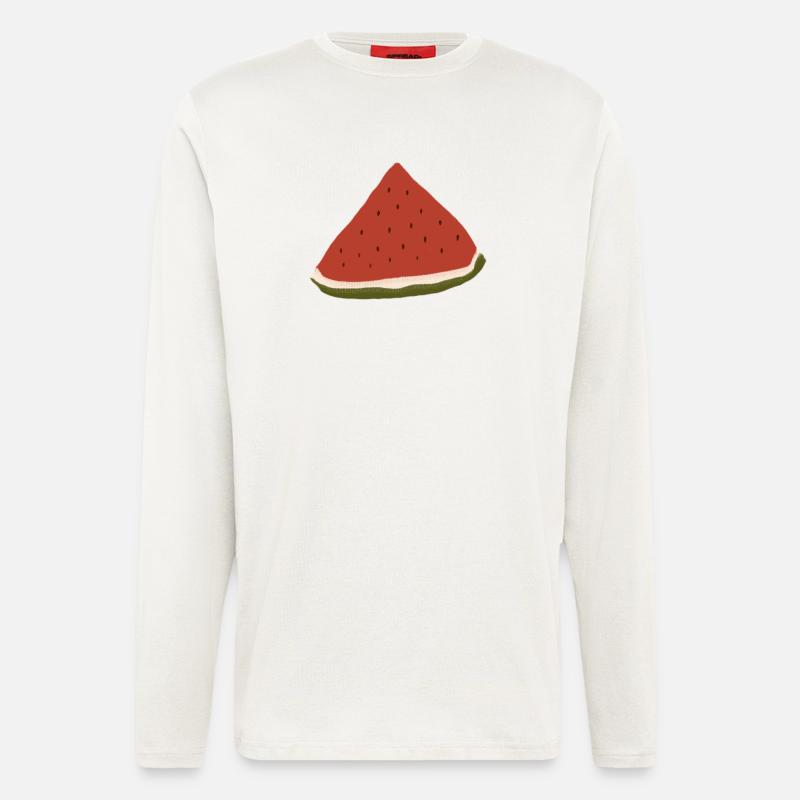 Wassermelone, Watermelon, Melone - Langarmshirt - made by SPREAD  - OFF WHITE