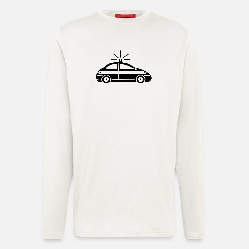 Polizeiauto - Langarmshirt - made by SPREAD  - OFF WHITE