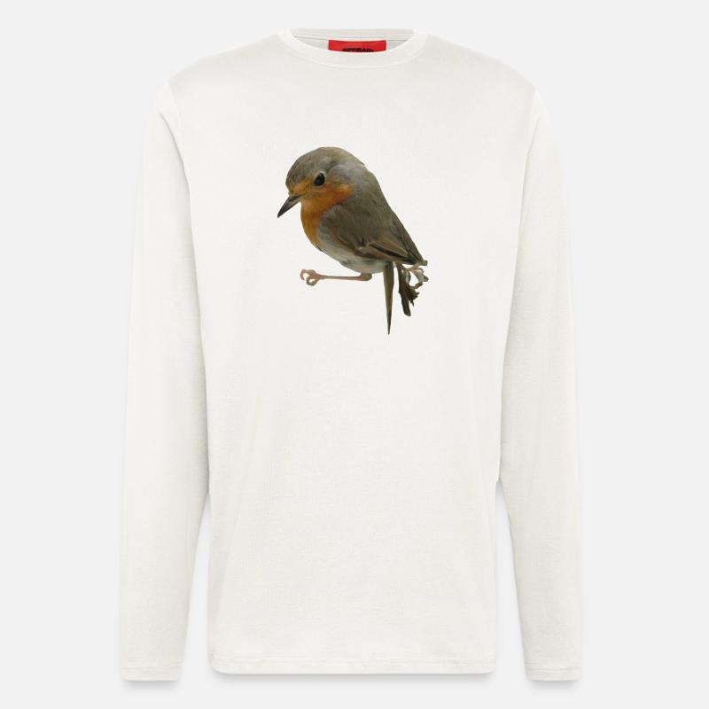 Rotkehlchen - Langarmshirt - made by SPREAD  - OFF WHITE
