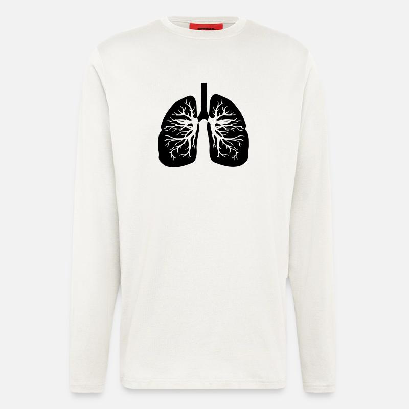 Respiratory therapist lungs - Longsleeve - made by SPREAD  - OFF WHITE