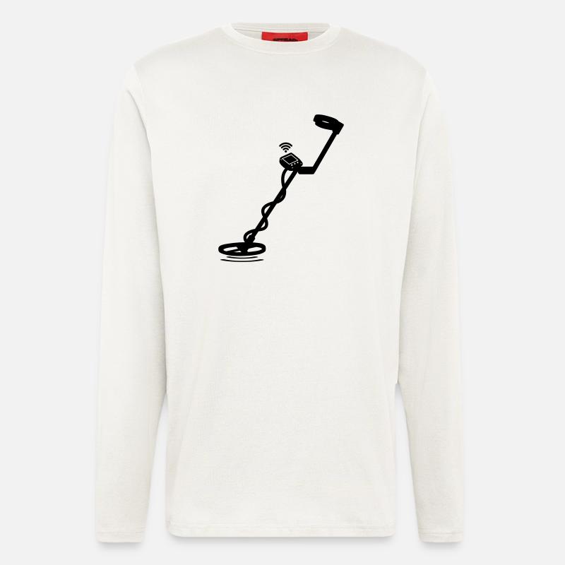 Metalldetektor - Langarmshirt - made by SPREAD  - OFF WHITE