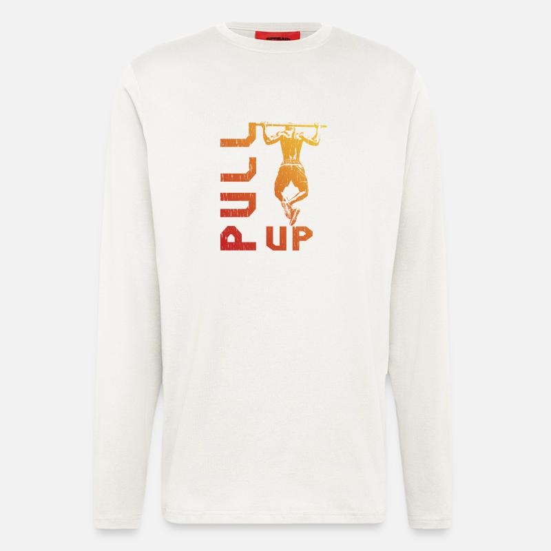 Gradient pull-up silhouette - Longsleeve - made by SPREAD  - OFF WHITE