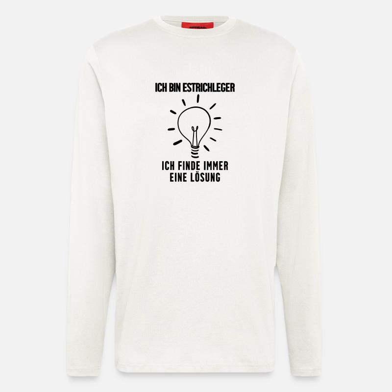 Estrichleger Beruf Ausbildung - Langarmshirt - made by SPREAD  - OFF WHITE