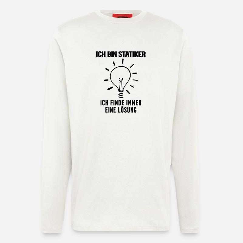 Statiker Beruf Ausbildung - Langarmshirt - made by SPREAD - OFF WHITE