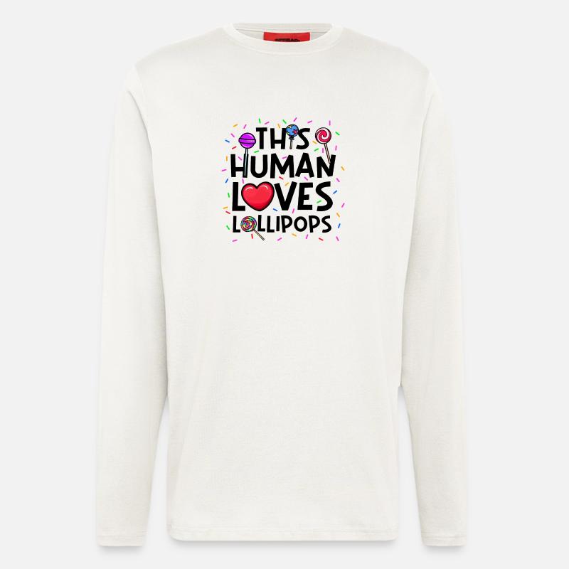 Sweet Tooth Statement Sweets Candy - Longsleeve - made by SPREAD  - OFF WHITE