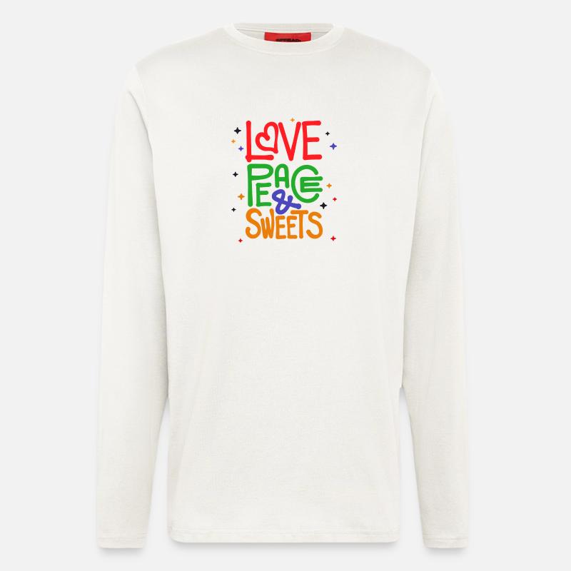 Sweets Statement Dessert Snacking Delicious - Longsleeve - made by SPREAD  - OFF WHITE
