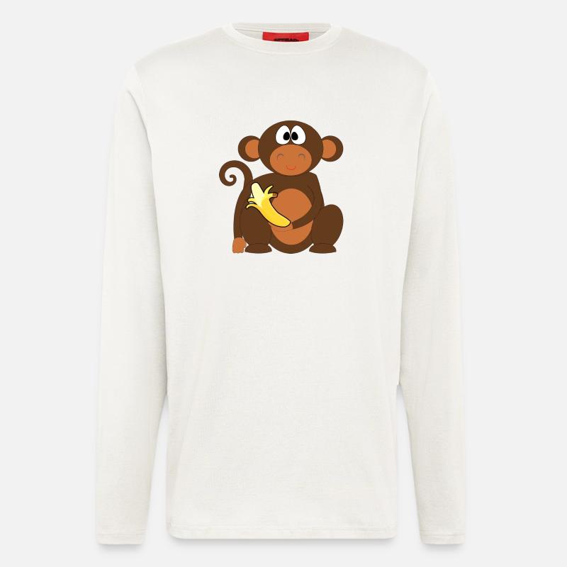 Ben mit Banane - Langarmshirt - made by SPREAD  - OFF WHITE