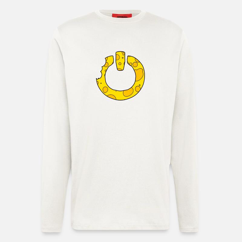Cheese Power on Switch - Longsleeve - made by SPREAD  - OFF WHITE