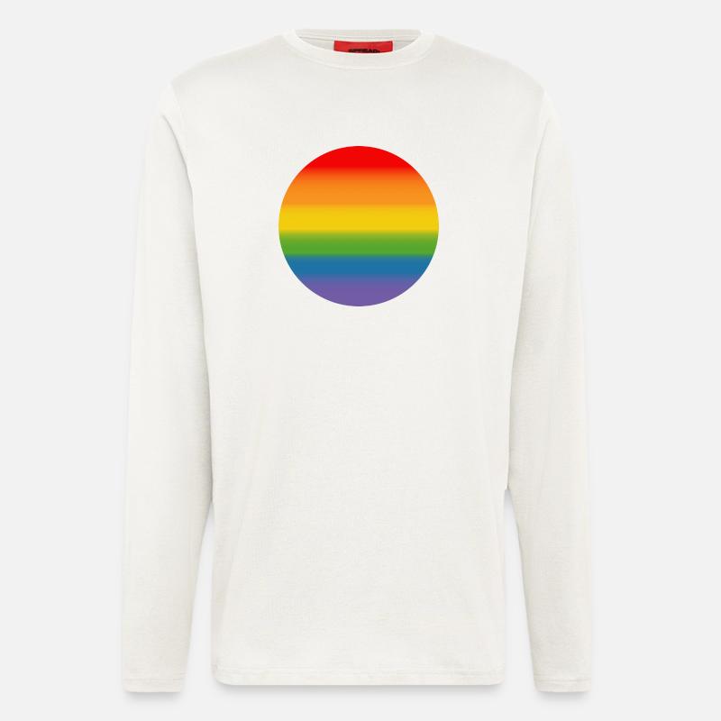 Rainbow Course Round - Longsleeve - made by SPREAD  - OFF WHITE