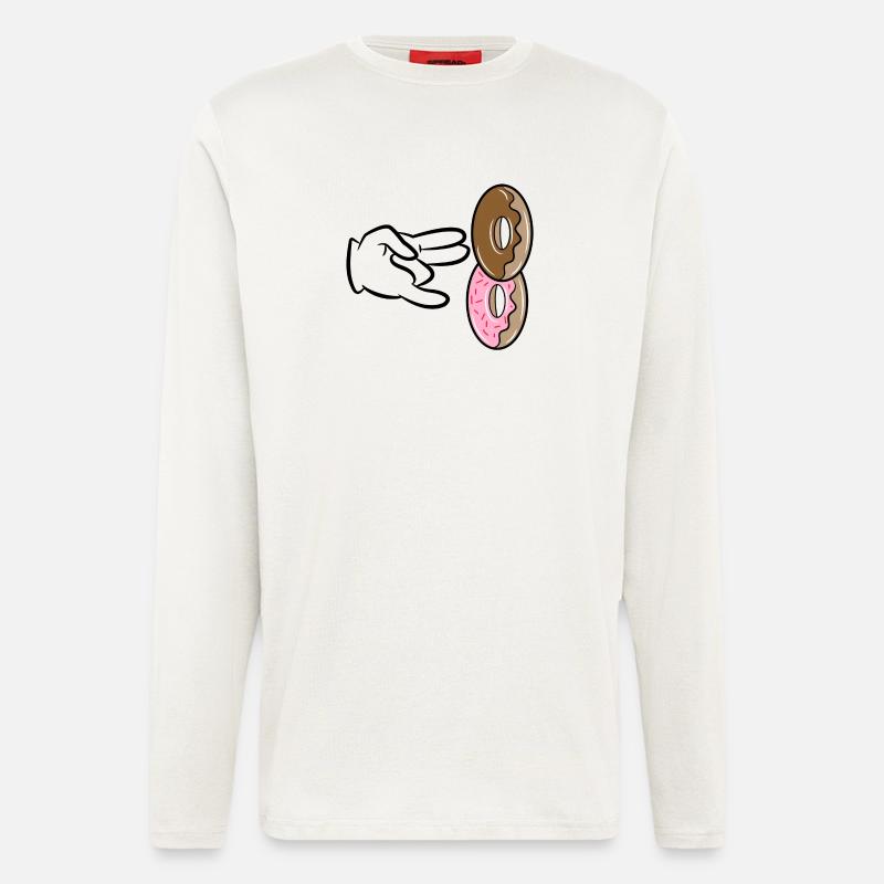 Dessert Sweets Snacking Donut Snacking - Longsleeve - made by SPREAD  - OFF WHITE
