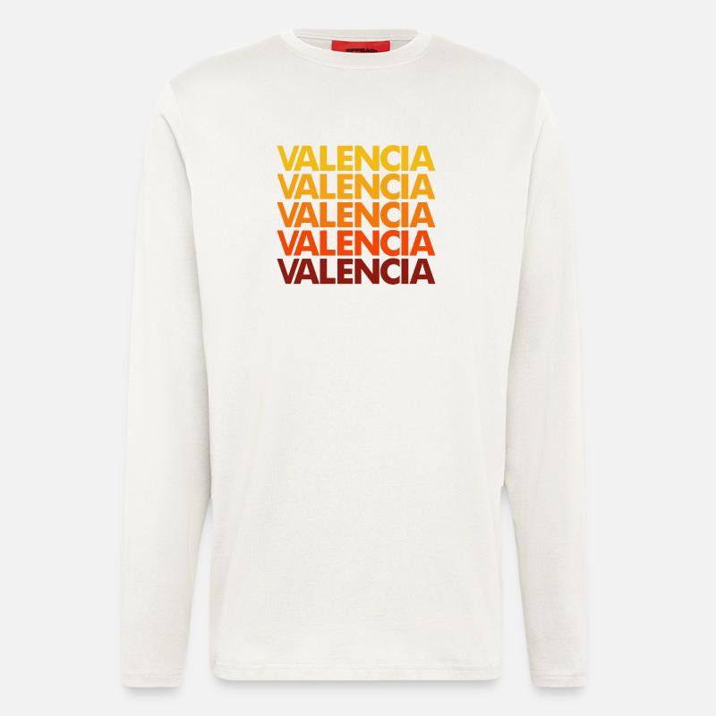 Valencia Gradient Font Stack - Longsleeve - made by SPREAD  - OFF WHITE