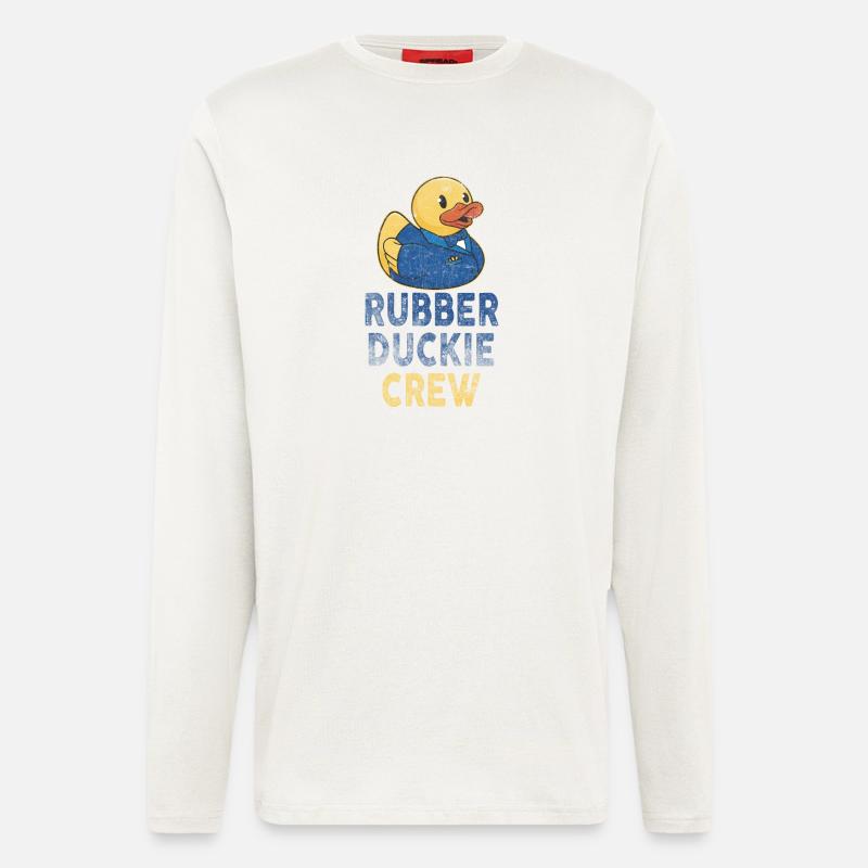 Rubber Duck Rubber Duckie Crew - Langarmshirt - made by SPREAD  - OFF WHITE