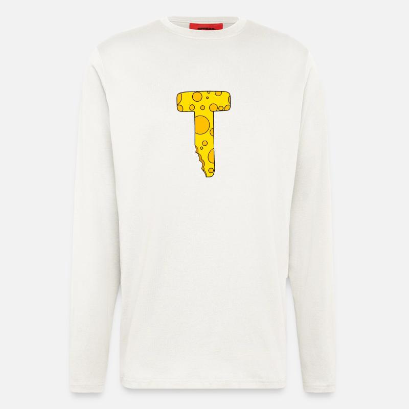Buchstabe T - Langarmshirt - made by SPREAD  - OFF WHITE